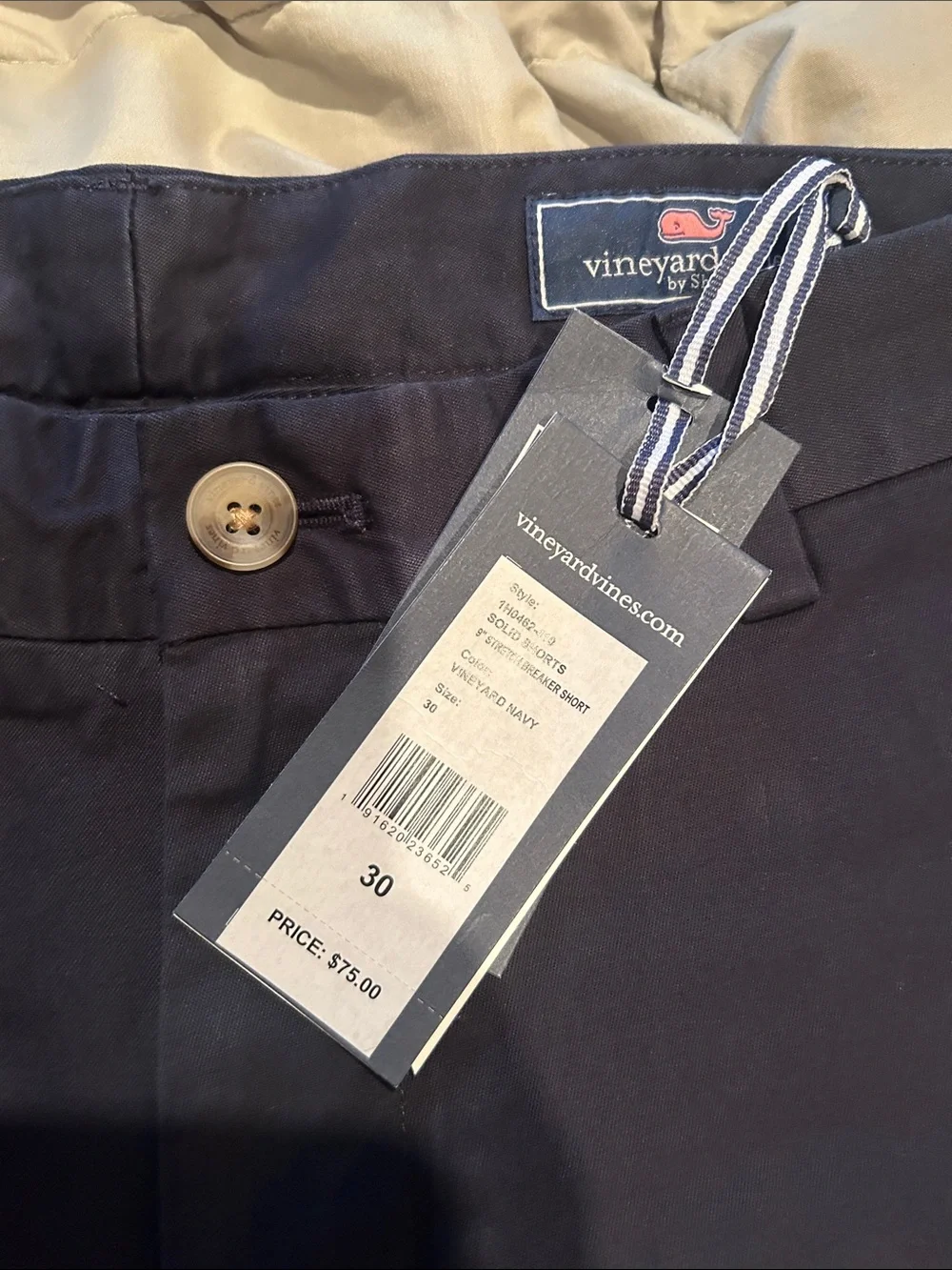Vineyard Vines Navy Blue Cotton Shorts